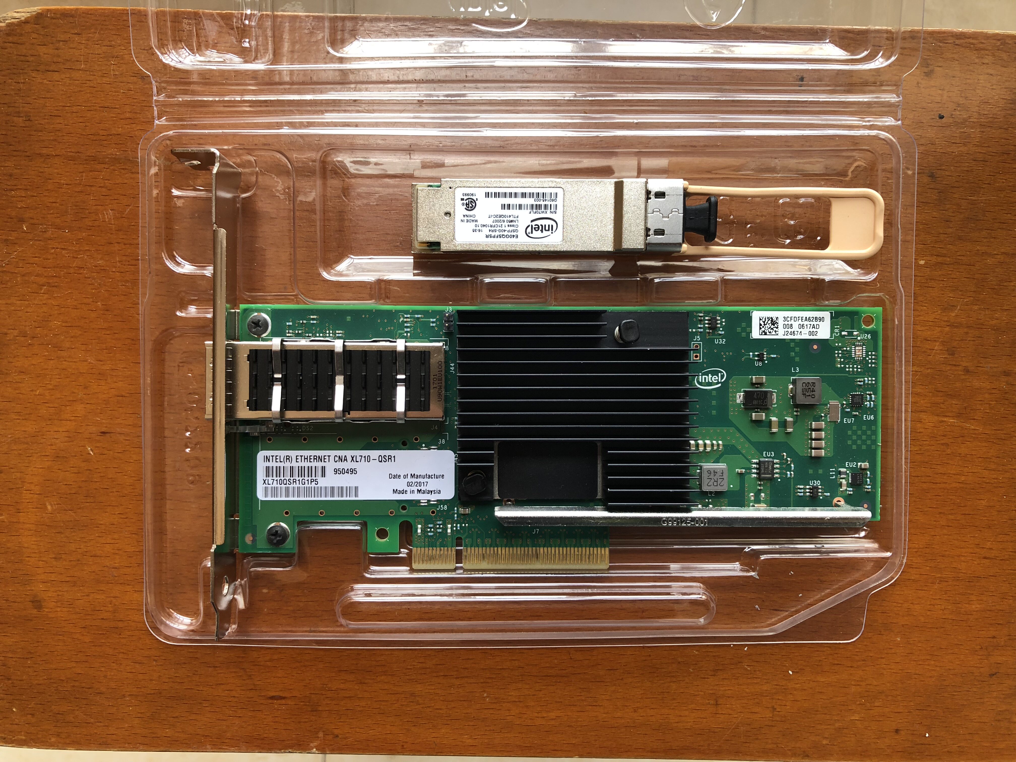 intelIntel Ethernet aggregation network adapter XL710QDA1 40G single-port Gigabit network card