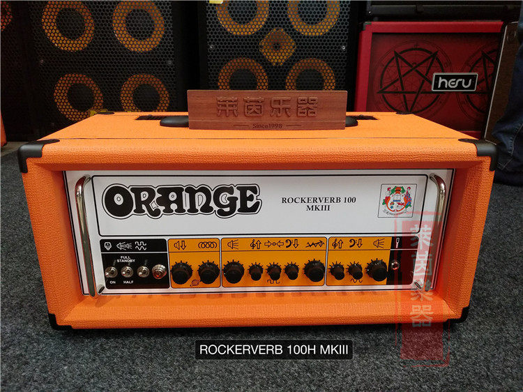 Orange Orange Orange British Rockerverb 100 MKIII speaker box head