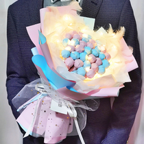 Feather lollipop bouquet diy material package Net red snacks to send childrens girlfriend handmade candy bouquet Christmas