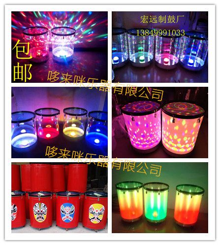 Sale Single lamp double lamp Colorful LED dream flying flower laser Laser flash sound-activated crystal children's water drum