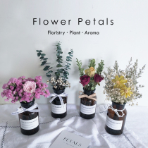 ins Starry roses dried flower bouquet Home decoration small fresh with vase Nordic style living room bedroom decoration