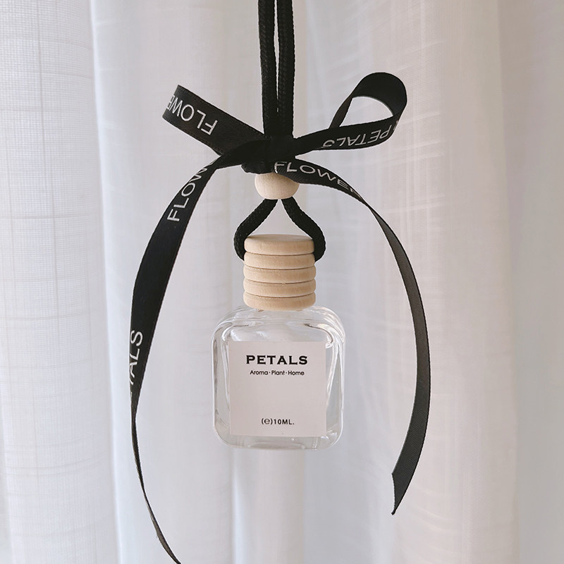 ins wind glass bottle car carrying perfume perfumery pendant pendant rear-view mirror hanging decoration in the car perfume essential oil pendant-Taobao