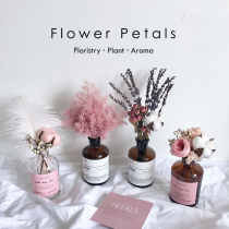 ins Nordic immortalized flowers starry with vase Dried flower bouquet Home decoration small fresh living room bedroom decoration