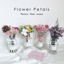 Forget-me-not starry dried flower bouquet decoration ins home decoration vase small fresh eternal life flower living room flower arrangement