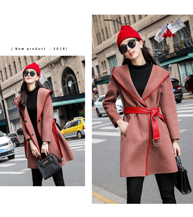 Giải phóng mặt bằng chống mùa 2019 áo khoác cashmere hai mặt mùa thu đông mới - Áo len lót đôi áo khoác len cardigan nữ