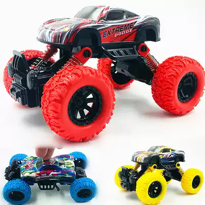 Inertial four-wheel drive off-road vehicle Children's boy model car anti-Fall Toy car 2-3-4-5 year old baby car