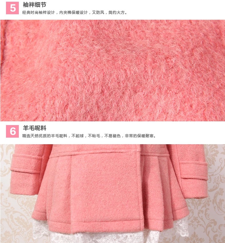 Manteau pour fille en laine - Ref 2162458 Image 27