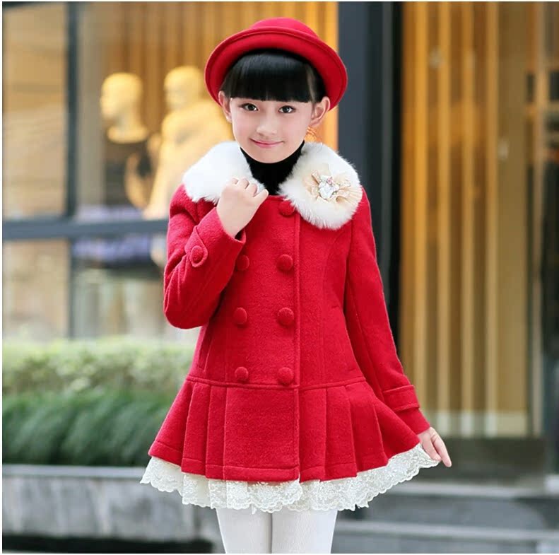 Manteau pour fille en laine - Ref 2162458 Image 9