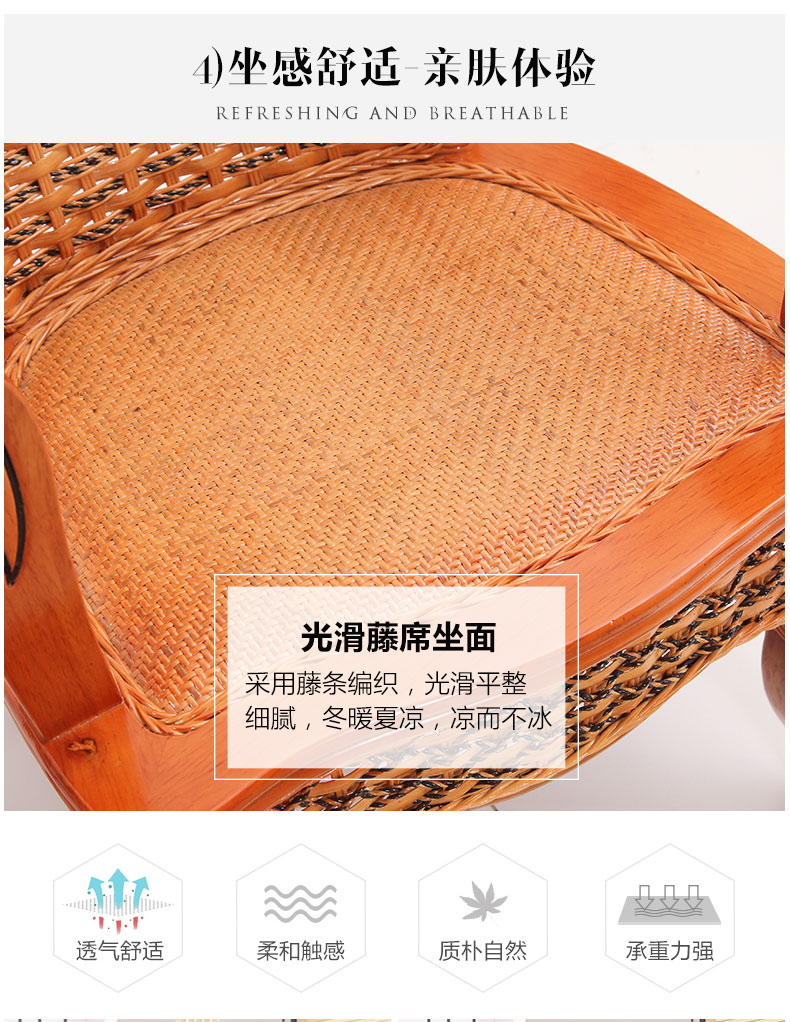 Ghế mây mây ba tầng ban công mây mây ghế phòng chờ mây ngoài trời bàn ghế sân vườn kết hợp bàn cà phê HT bộ bàn ghế uống trà ngoài trời