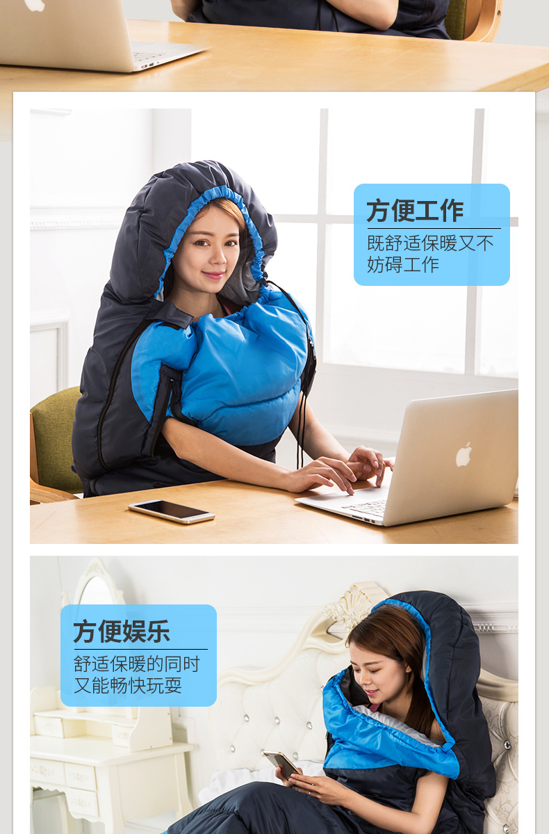 Giường ngủ mùa đông dành cho người lớn mùa đông dày có thể ấm áp nam và nữ độc thân đôi mùa đông nhà trong nhà khách sạn - Túi ngủ túi ngủ cho be 10 tuổi