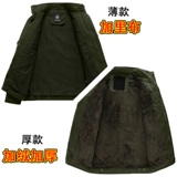 Зеленая рабочая камуфляжная демисезонная утепленная куртка, комплект