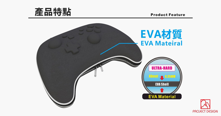 Sáng tạo ban đầu Switch NS xử lý túi lưu trữ Túi cứng PRO / túi tay cầm bên trái và bên phải Túi bảo vệ - Người điều khiển trò chơi tay cầm chơi game trên tivi