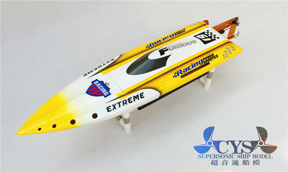 Blend thickened shell Self-rescue capsized MONO-1 Wolf Teeth Brushless electric boat remote control boat speed 70km h