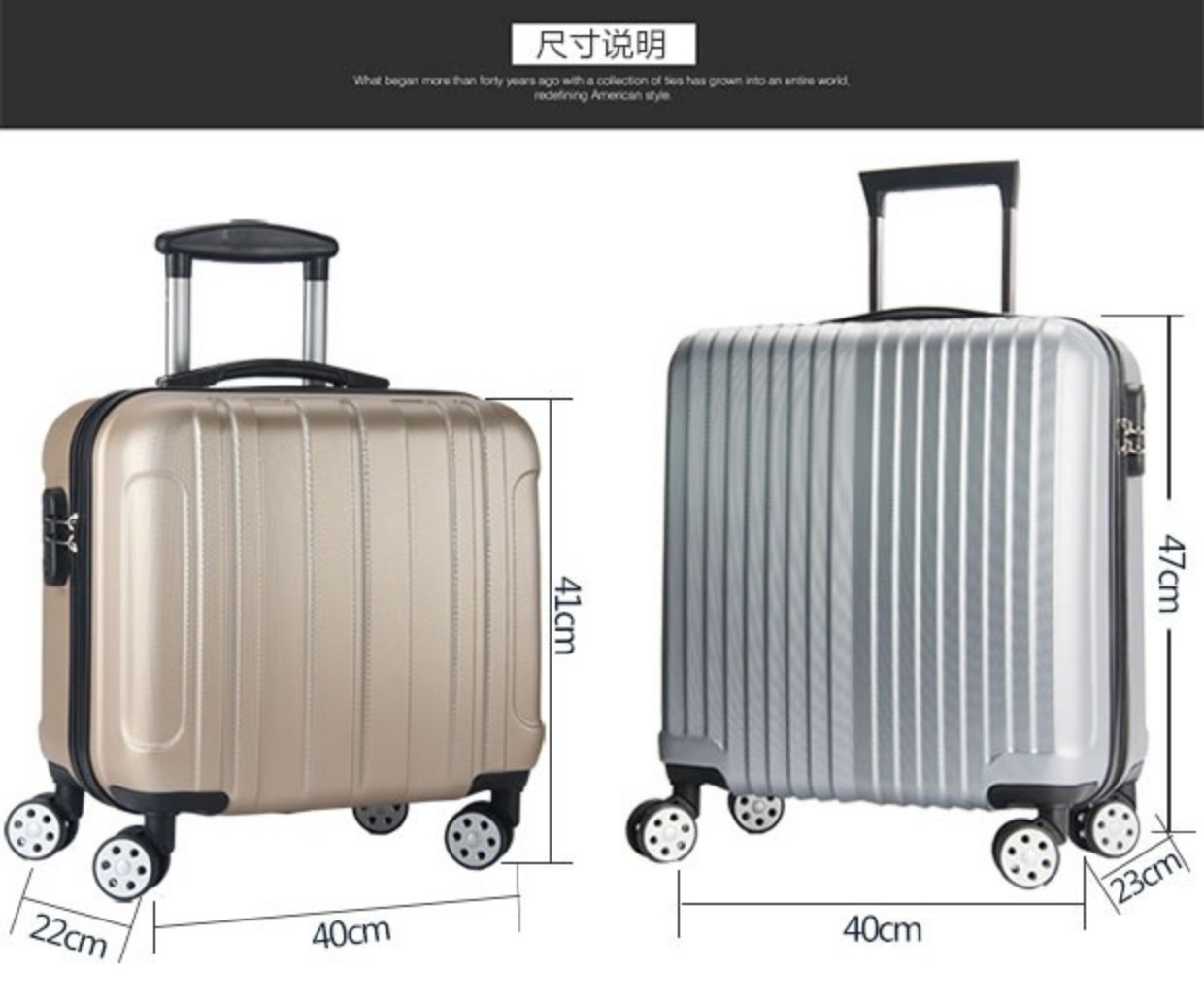 Hành lý xe đẩy trường hợp bánh xe đa năng 17 inch lên máy bay nam 18 inch vali du lịch mini 16 vali nhỏ nữ vali nhựa