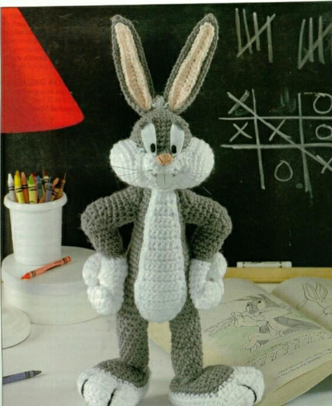 DIY Handmade Wool Crochet Bugs Bunny Doll Doll Electronic Chinese Illustration 107