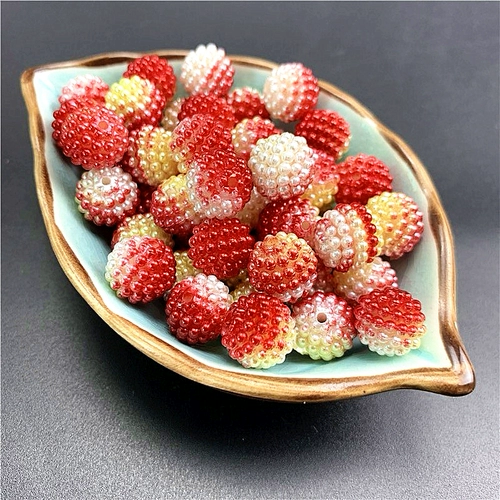 Цветные бусины Bayberry 10-14 мм, фантомный градиент цвета, абс, перфорированный искусственный жемчуг, сделай сам, материал для бисера ручной работы, свободные бусины