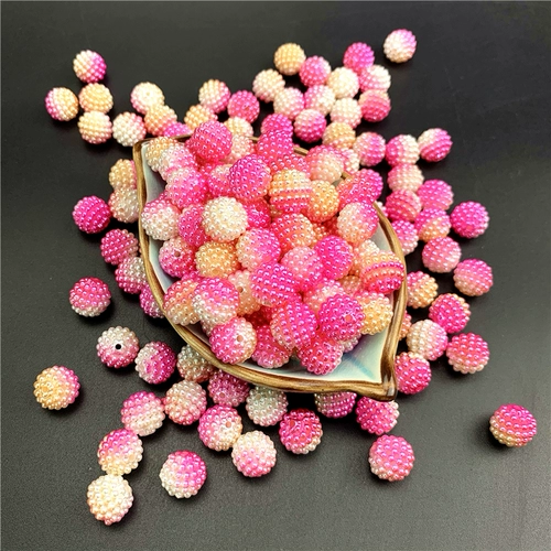 Цветные бусины Bayberry 10-14 мм, фантомный градиент цвета, абс, перфорированный искусственный жемчуг, сделай сам, материал для бисера ручной работы, свободные бусины