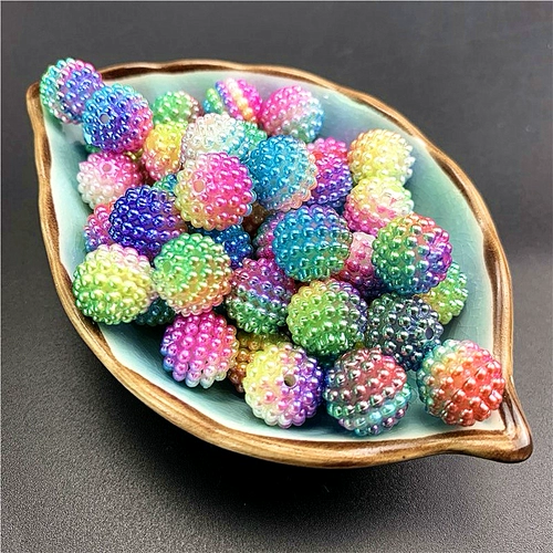 Цветные бусины Bayberry 10-14 мм, фантомный градиент цвета, абс, перфорированный искусственный жемчуг, сделай сам, материал для бисера ручной работы, свободные бусины
