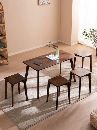 Персиковый современный кофейный стульчик для кормления из натурального дерева для домашнего использования