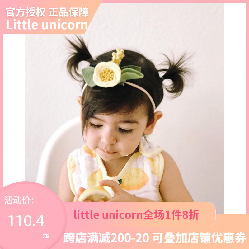 8 American Little Unicorn newborn saliva towel baby muslin cotton bamboo cotton bib baby bib