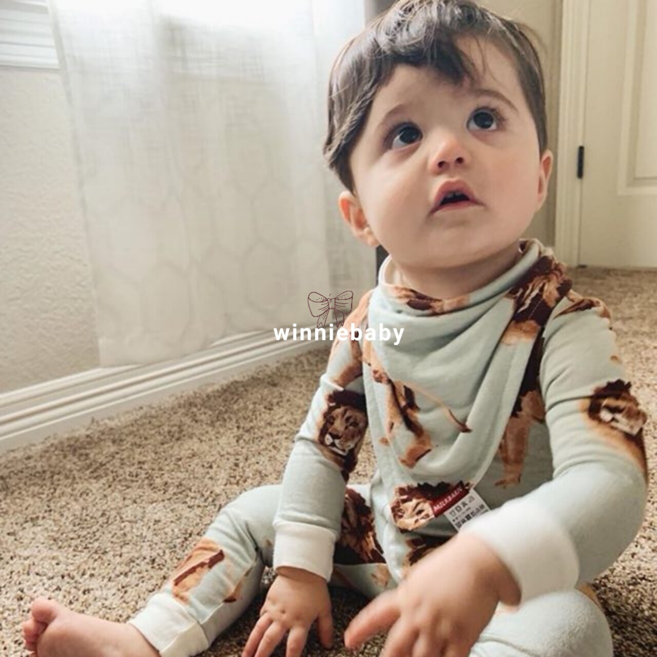 American Milkbarn Baby Saliva Towel Baby Organic Cotton Bamboo Cotton Triangular Towels Newborn Anti-Tween Milk Bib