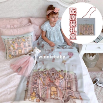 Gift box]France Atelier Choux high-end baby thin cashmere wool blanket Soft baby cover quilt