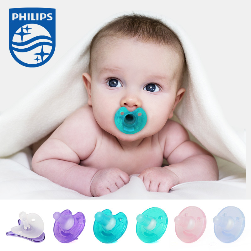 Philips Soothie Avent Genuine Newborn Baby Breast Milk Anti-Colic Pacifier 0-6 Months