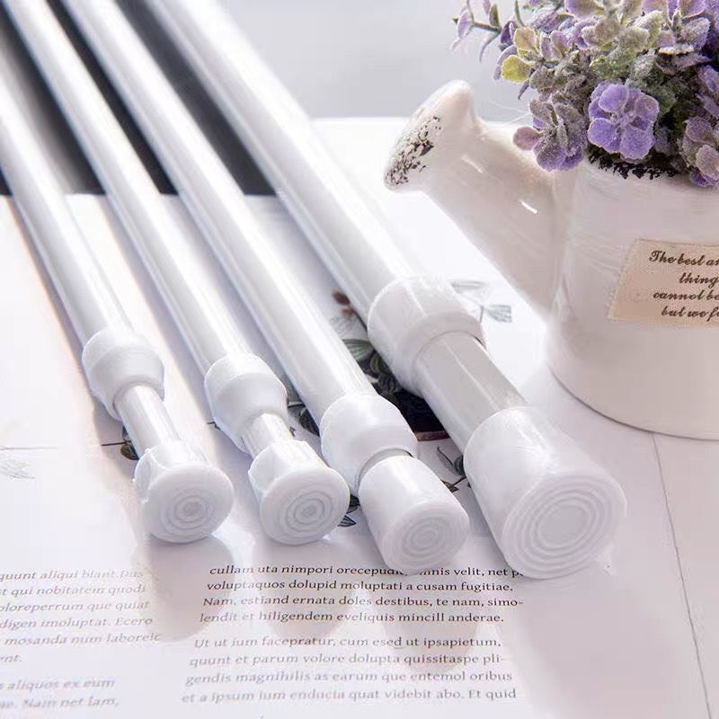 Curtain Telescopic Rod, No-Drill Clothes Drying Rack, Door Curtain Support Rod, Fixed Bracket, Wardrobe Hanging Half Curtain Rod, Shower Curtain Tension Rod Curtain Telescopic Rod, No-Drill Clothes Drying Rack, Door Curtain Support Rod, Fixed Bracket, Wardrobe Hanging Half Curtain Rod, Shower Curtain Tension Rod