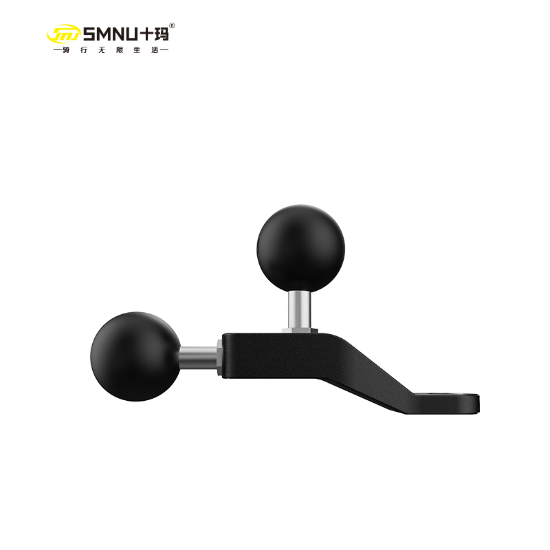 SMNU Shima crooked mouth rearview mirror installation double ball head M6 thread hole screw ball head mobile phone bracket accessories mounting seat