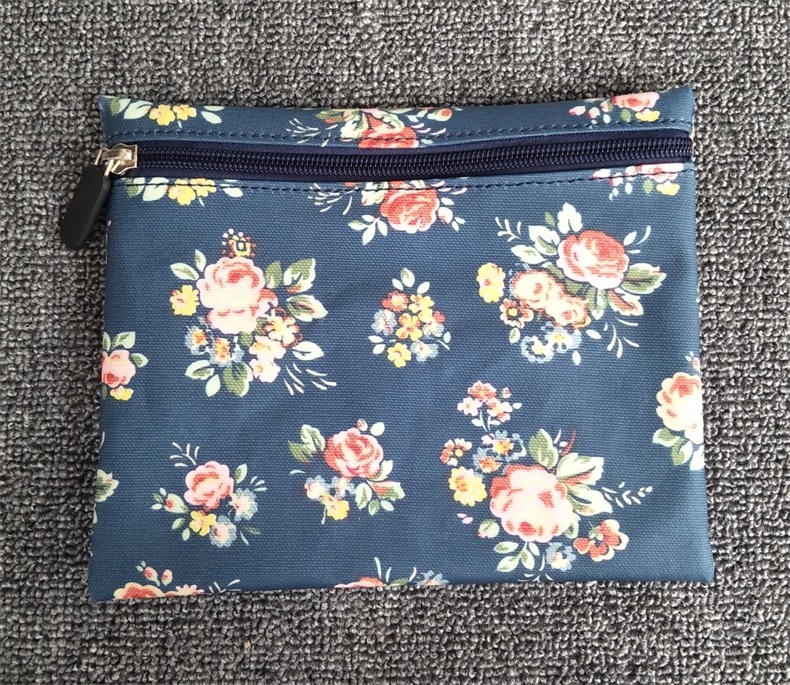 Vintage phong cách Anh nhỏ tươi đồng xu ví vải in túi cô gái điện thoại di động túi túi vải đeo chéo
