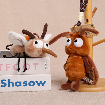 ຕຸ໊ກກະຕາຍຸງແລະແມງສາບ plush pendants ແມງໄມ້ຊຸດຖົງ pendants keychain ການເດີນທາງທີ່ລະນຶກ doll batch