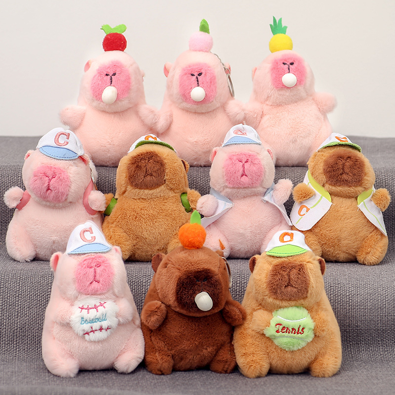 Capybara Plush Pendant, Capybara Toy Accessory, Doll, Capybara Plushie, Birthday Gift Doll