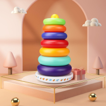 Lap Stack Music Tumbler Rainbow Tower Early Education Puzzle Toy Ferrule Baby 0-1-2-year-old lap lap