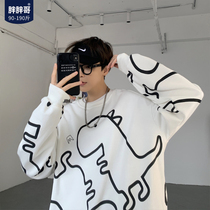 Sweatmens Ins Chains 2022 Chunqiu Ji New Lovers Dress Jacket Easy To Beat Undershirt Chubby Big Code Mens Clothing