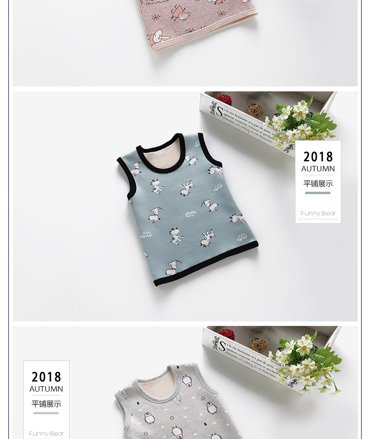 Trẻ em cộng với áo nhung ấm áp bé trai và bé gái chải vest dày vai bé nhỏ vest vàng nhung bé áo kiểu cho be gái