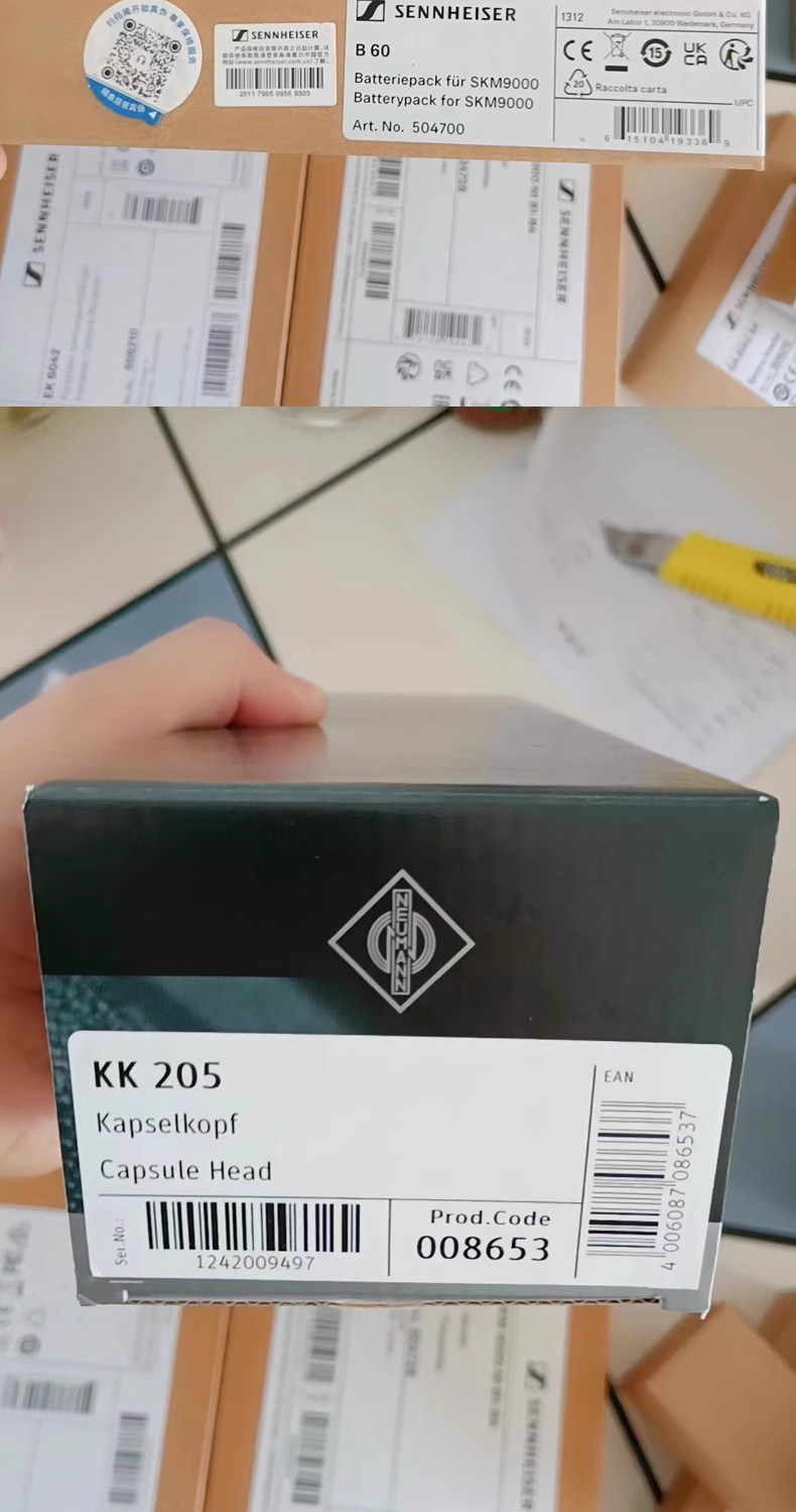 森海塞尔skm9000-EM6000-KK205高端手持无线直播录音电容麦话筒