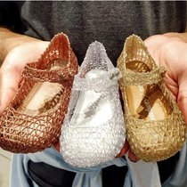 Brazil Sourcing Mini Melissa Spot Pearly Birds Nest Hollowed-out Girl Sandals Sandals Single Sandal Sandals Shoes