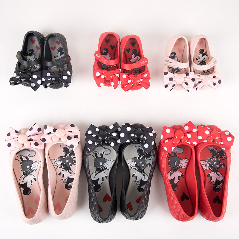 Brazilian local brand jelly shoes spot Mickey bow girls ballet shoes single shoes fragrant shoes