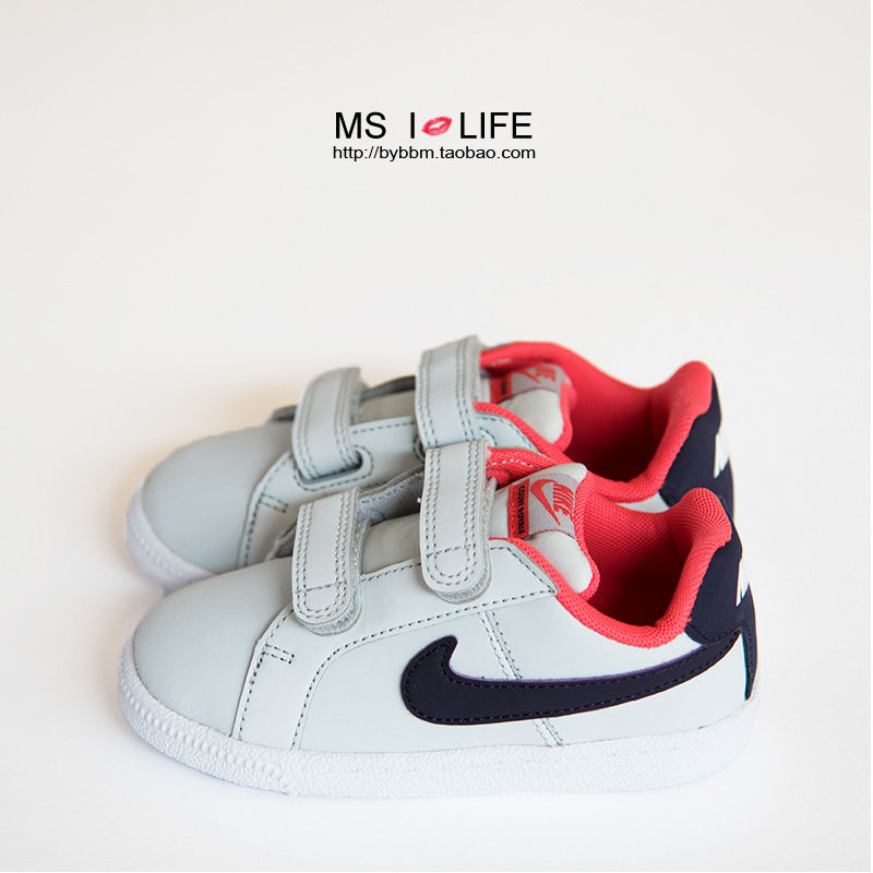 Clearance Special Spot Nike Nike Court Royale White Velcro Skateboard Shoes Boys and Girls Shoes United States