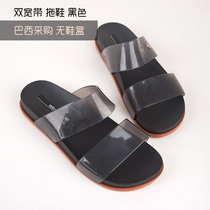Brazil Sourcing Melissa Summer Double Broadband Comfort Casual Sloth Drag Lady Flat Bottom Slippers Clear Barn