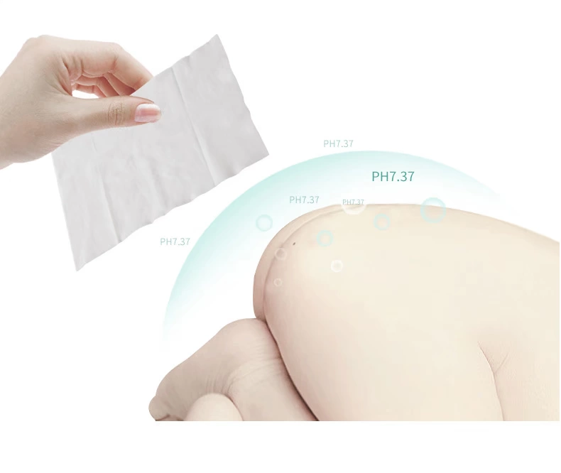 Rikang em bé lau giấy sơ sinh tay ướt khăn lau trẻ mới biết đi rắm khăn giấy lau tay có nắp - Khăn ướt