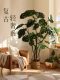 Artificial Monstera Plant for Living Room and Office, Bionic Indoor Plant Potted Ornament, Floor-Standing Decorative Fake Tree, Light Luxury