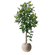 Artificial Green Plant Happiness Tree Indoor Decoration Floor-Standing Potted Plant Large Artificial Green Plant Living Room Fake Flower Artificial Flower Decoration