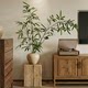 Bamboo Artificial Green Plant Potted Decoration, Song Dynasty Aesthetics, Soft Furnishings, Zen-Inspired Ornament, Chinese-Style Decoration for Living Room, Dining Room, Tea Room, and Study