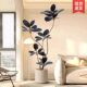 Artificial Green Plant Rubber Tree Fake Plant Living Room Light Luxury Artificial Flower Decorative Tree Indoor Large Potted Floor-Standing Ornament