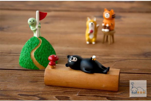 Decole gấu đen gấu trúc vô địch rùa rùa chó ong gấu rừng phá hoại cảnh trang trí chủ đề dcor phòng ngủ giá rẻ