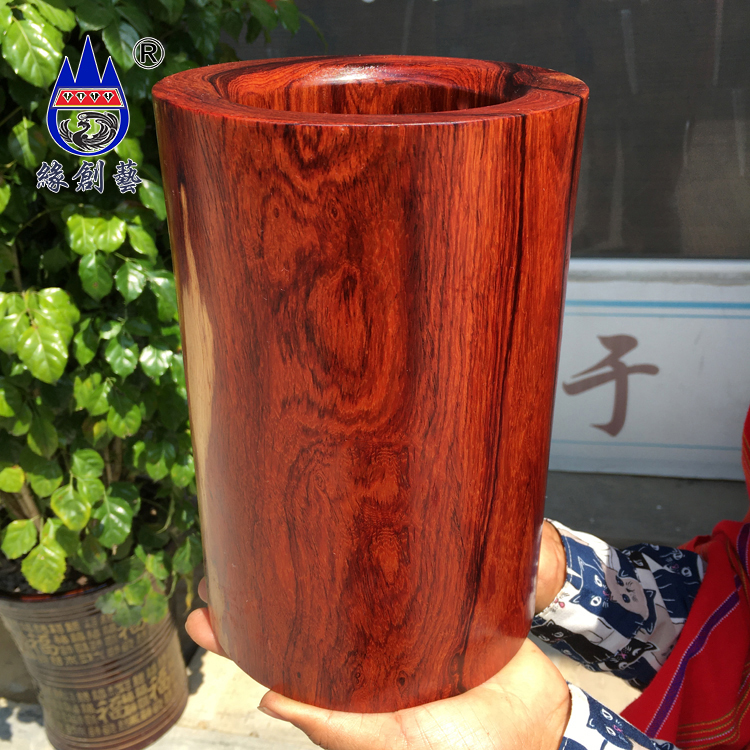 Edge Creativity Red Wood Pen Holder Myanmar Large Red Acid Branch Old Material Ghost Face Tattoo Pen Barrel Natural Water Polo Tattoo Solid Wood Pen Insert
