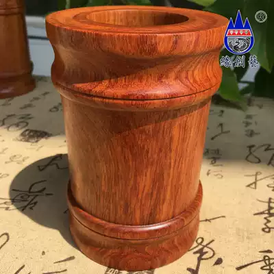 Mahogany pen holder Myanmar rosewood big fruit Rosewood One thing one picture Whole wood decoration pen insert tea table storage tank pen box