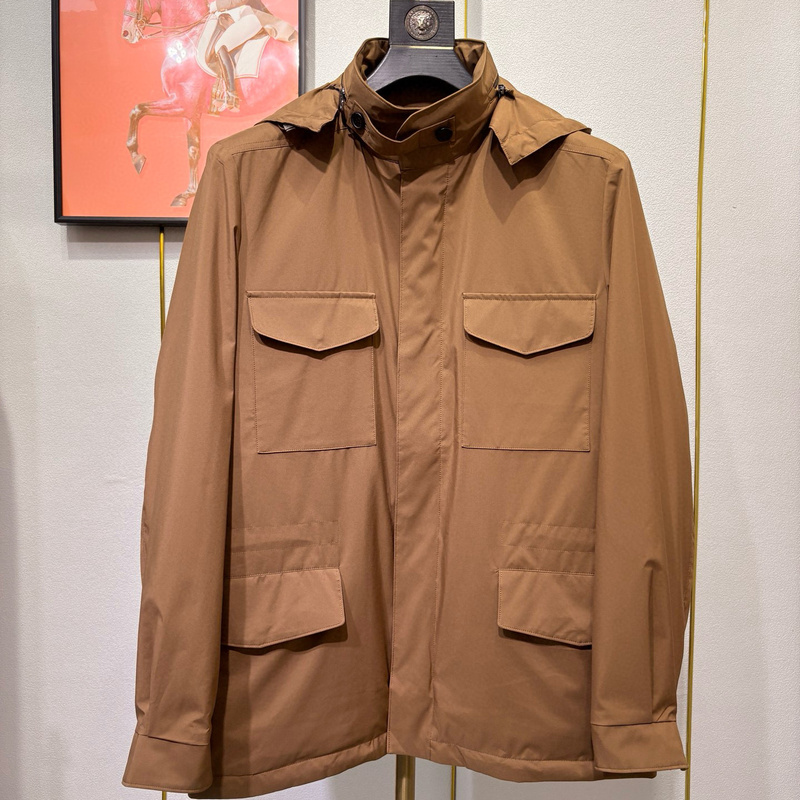 Ligentleman/Lp Version Old Money Style Autumn and Winter Detachable Hood Hunting Jacket Men's Casual Traveler Coat