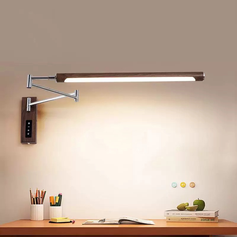 Eye-Protecting Full-Spectrum Wall Lamp Plug-In Wall-Mounted Desk Wall Lamp Bedroom Bedside Desk Cabinet Children's Learning Reading Desk Lamp